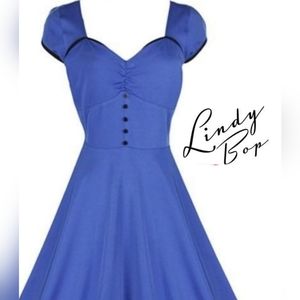 Retro Dress - Lindy Bop - Small size - Blue